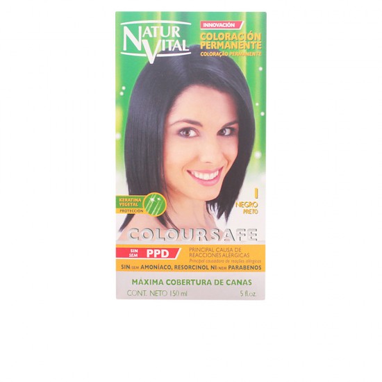 COLOURSAFE permanent dye #1-black 150 ml