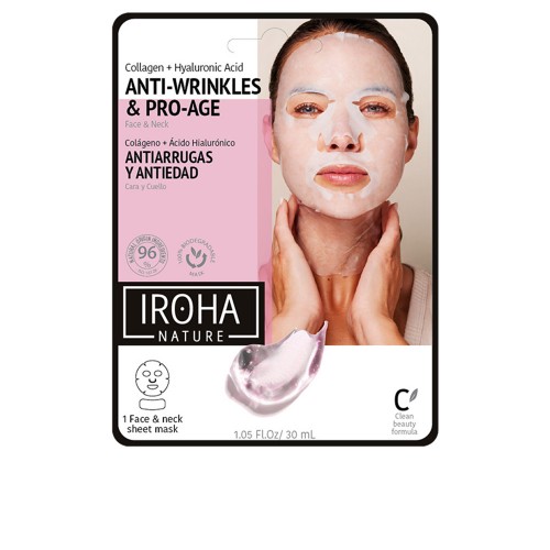 100% COTTON FACE & NECK MASK collagen-antiage 1 u 1 u