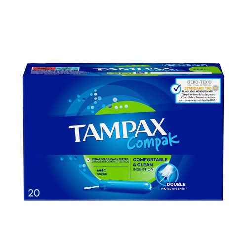 TAMPAX COMPAK tampón super 20 u 20 u