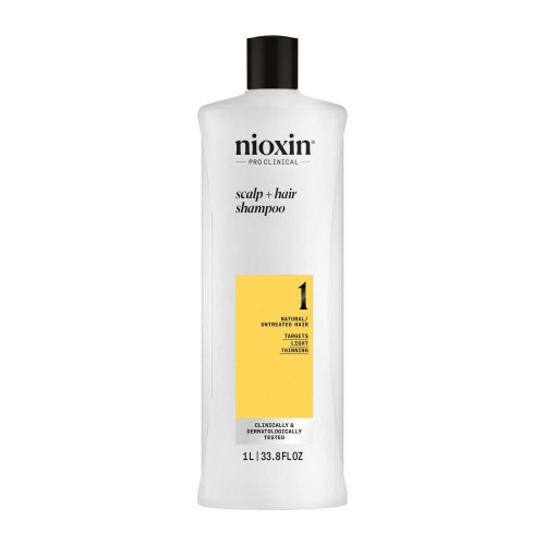 SYSTEM 1 - Shampoo - Natural Hair with Mild Weakening 1000 ml 1000 ml