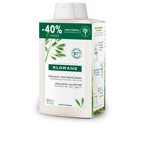 A LA LECHE DE AVENA champú extrasuave duo 2 x 400 ml 400 ml