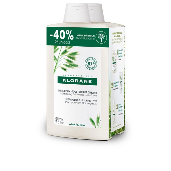 A LA LECHE DE AVENA champú extrasuave duo 2 x 400 ml 400 ml