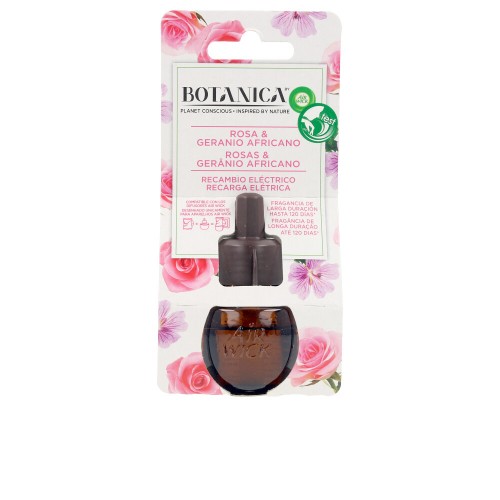 BOTANICA ambientador eléctrico recambio #rosa & geranio 19 ml 19 ml