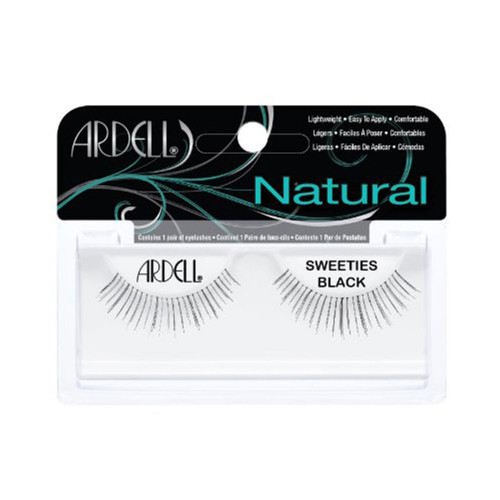 NATURAL eyelashes #sweeties black 1 u 1 u