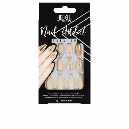 NAIL ADDICT nude jeweled 1 u 1 u