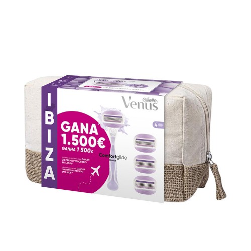 GILLETTE VENUS BREEZE IBIZA TOILETRY BAG razor + 4 refills 4 recambios