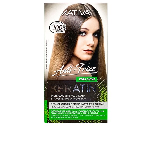 KERATIN ANTI-FRIZZ Brazilian straightening without iron extra shine 30 days 3 u 3 u