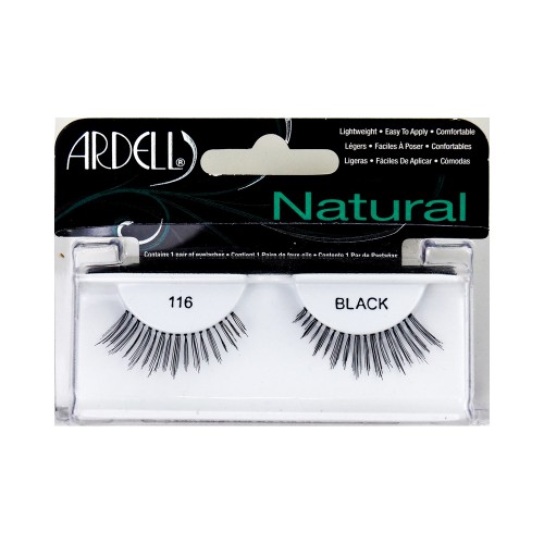 NATURAL eyelashes pocket pack #116-black