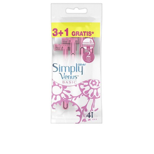 GILLETTE VENUS 2 SIMPLY BASIC disposable razors, 4 units 4 u