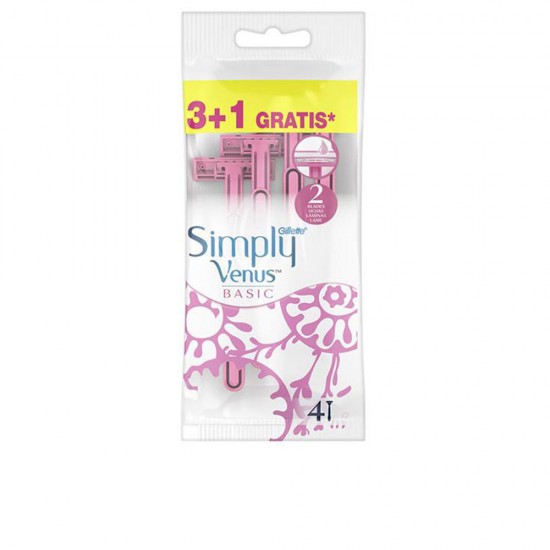GILLETTE VENUS 2 SIMPLY BASIC disposable razors, 4 units 4 u
