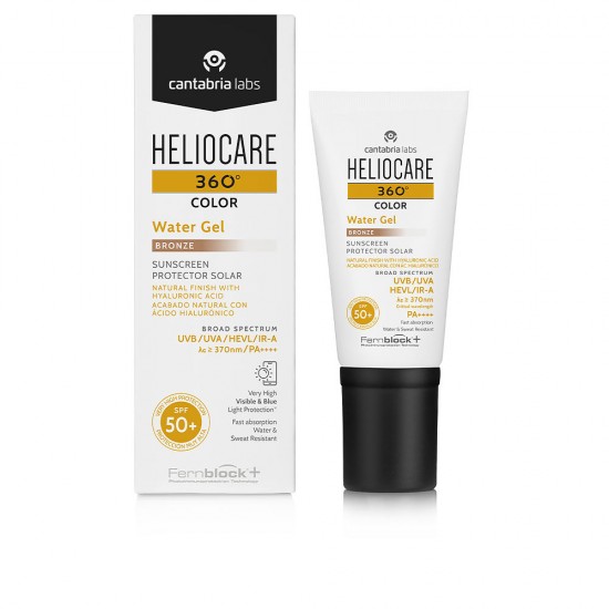 HELIOCARE 360° COLOR sunscreen with aqua gel color SPF50+ #bronze 50 ml 50 ml