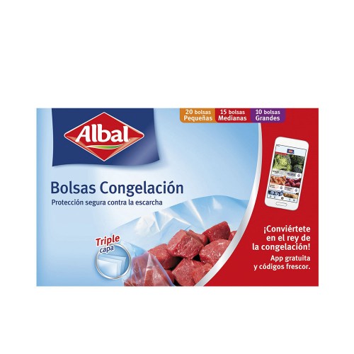 FREEZER BAGS 3 SIZES triple layer 45 u 45 u