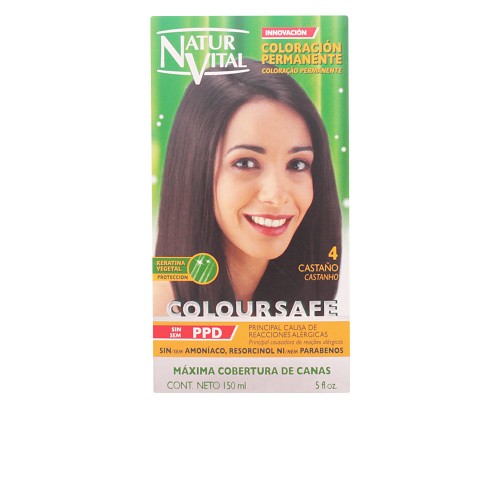 COLOURSAFE permanent dye #4-brown 150 ml