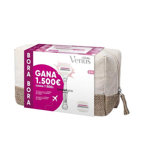 GILLETTE VENUS SUGARBERRY TOILETRY BAG BORA BORA machine + 2 refills 2 recambios