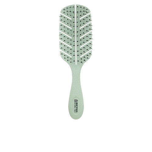 DETANGLING natural fiber brush #green 1 u 1 u