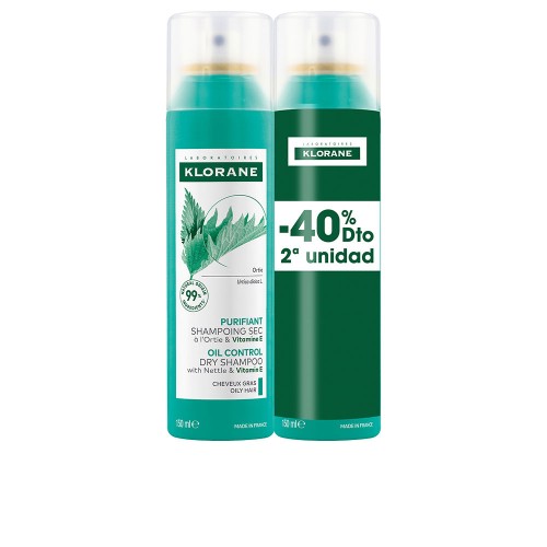 A LA ORTIGA sebum-regulating dry shampoo for oily hair pack 2 x 150 ml 150 ml