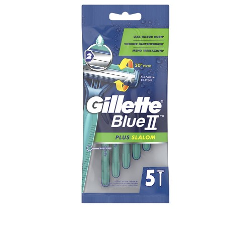 GILLETTE BLUE II PLUS SLALOM disposable razor blades 5 units 5 u