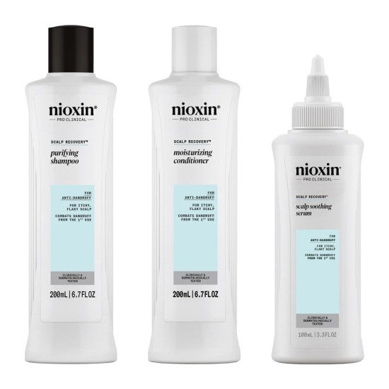 SCALP RECOVERY - Anti-Dandruff Kit - Flaky and Itchy Scalp 3 u 3 u