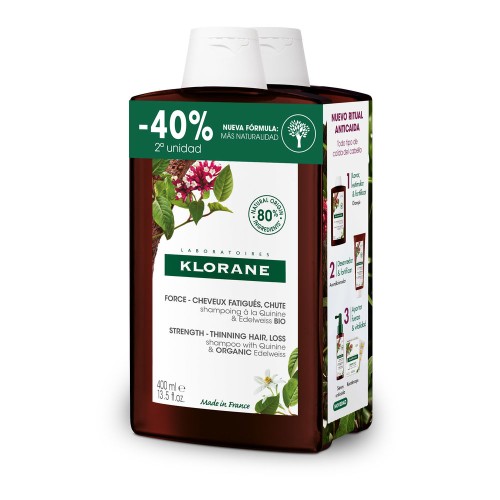A LA QUININE AND EDELWEISS BIO strengthening shampoo duo 2 x 400 ml 400 ml