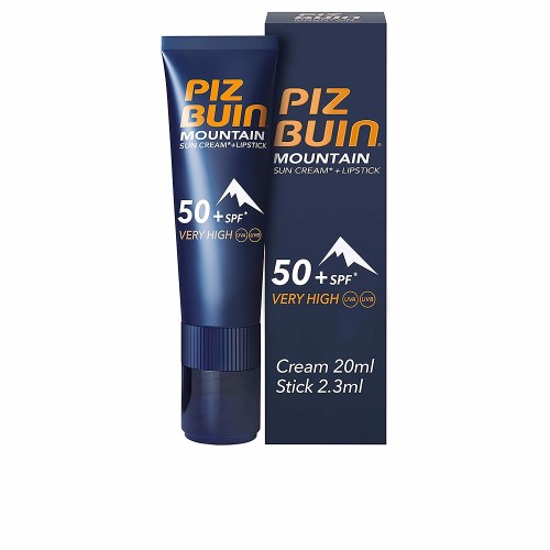 PIZ BUIN MOUNTAIN SPF50+ suncream 20 ml + lipstick F20 2.3 ml 2,3 ml