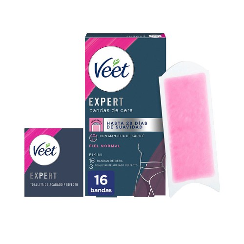 EXPERT BIKINI depilatory wax strips for normal skin 16 units 16 u