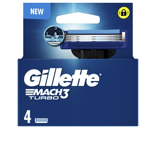 GILLETTE MACH 3 TURBO charger 4 spare parts 4 recambios