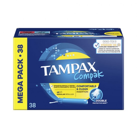 TAMPAX COMPAK tampón regular 38 u 38 u
