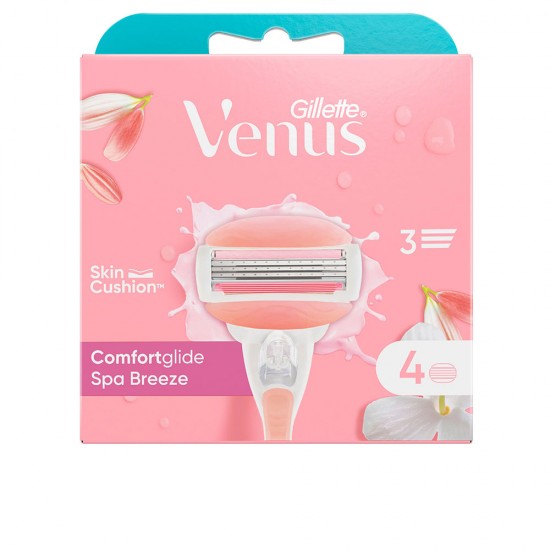 GILLETTE VENUS SPA BREEZE charger 4 refills 4 recambios