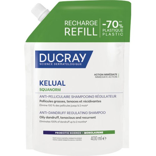 KELUAL SQUANORM shampoo for oily dandruff refill 400 ml 400 ml