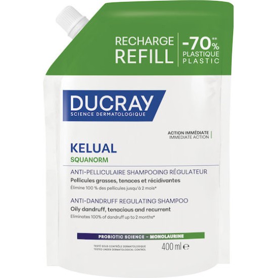 KELUAL SQUANORM shampoo for oily dandruff refill 400 ml 400 ml